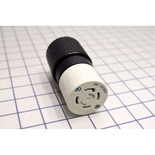Bryant Locking Connector 30A 125/250V L14-30R Black And White (71430NC)