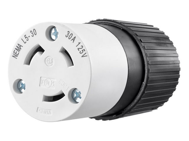 Bryant Locking Connector 30A 125V L5-30R Black (70530NCB)