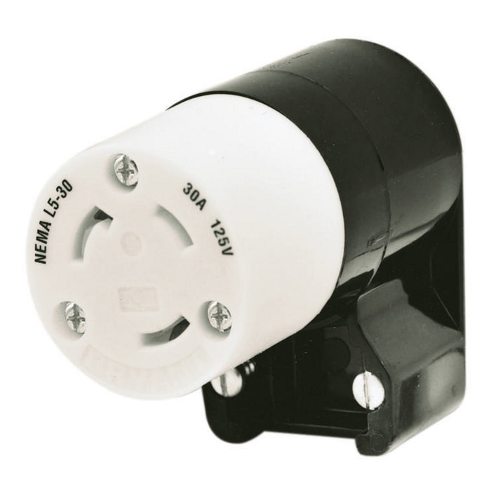 Bryant Locking Connector 30A 125V L5-30R Black And White (70530NC)