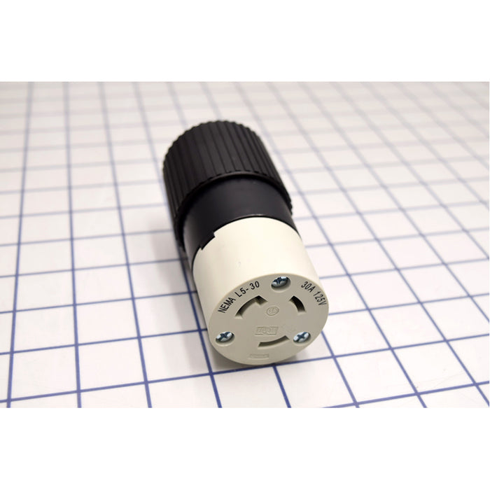 Bryant Locking Connector 30A 125V L5-30R Black And White (70530NC)