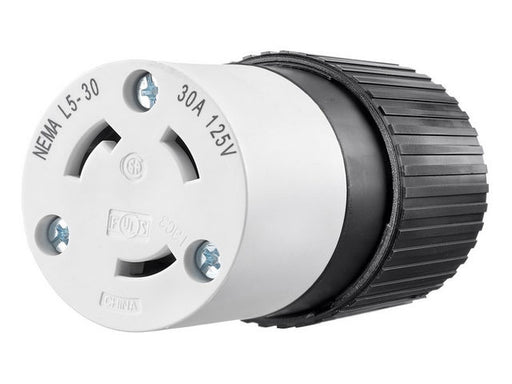 Bryant Locking Connector 30A 125V L5-30R Black And White CN (70530NCC)
