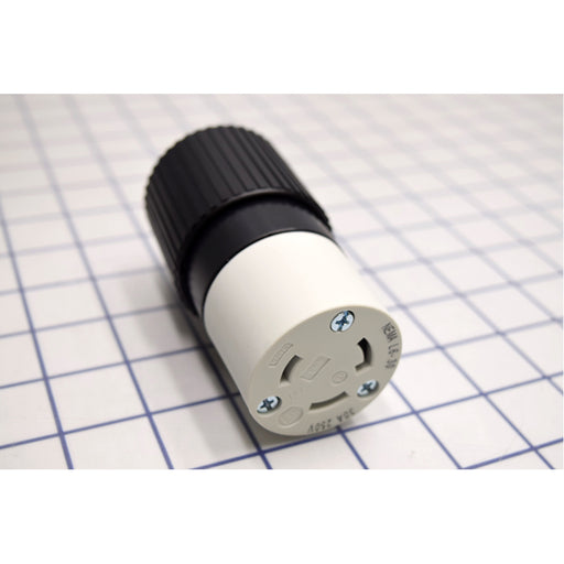 Bryant Locking Connector 30A 250V L6-30R Black And White (70630NC)