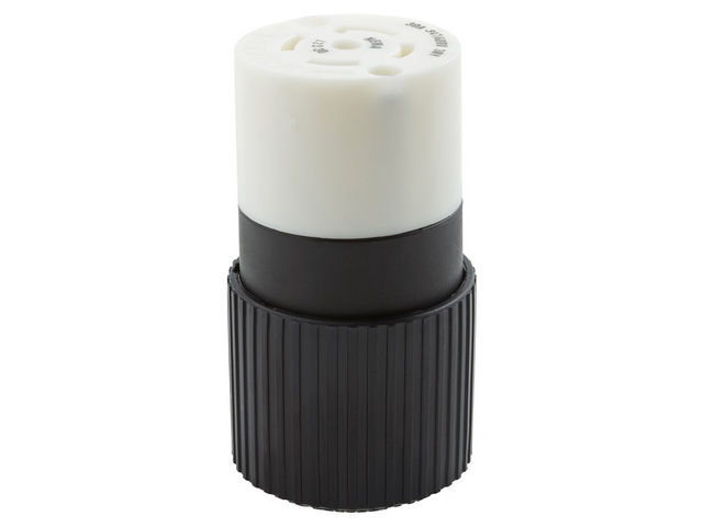 Bryant Locking Connector 30A 347/600V L23-30R Black And White (72330NC)