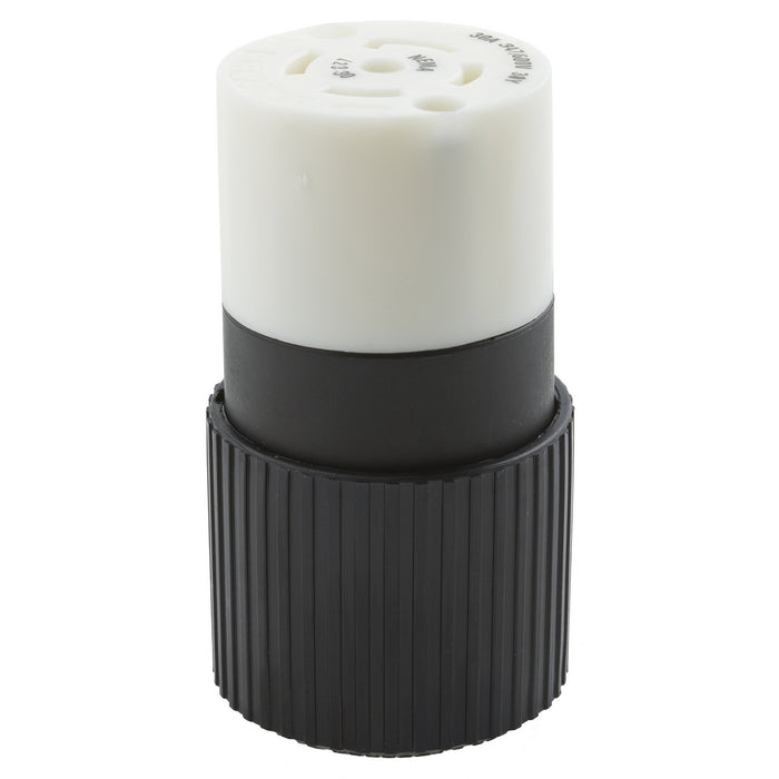 Bryant Locking Connector 30A 347/600V L23-30R Black And White (72330NC)