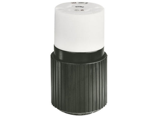 Bryant Locking Connector 30A 3PH 600V L17-30R Black And White CN (71730NCC)