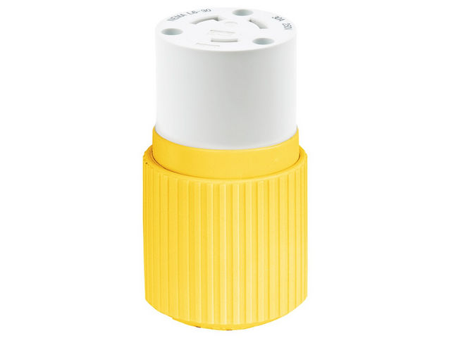 Bryant Locking Connector CM 30A 250V L6-30R Yellow (70630NCC)