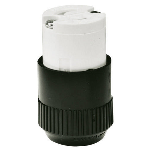 Bryant Locking Connector Midget 15A 125V ML-1R Black And White (7464N)