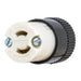 Bryant Locking Connector Midget 15A 125V ML-1R Black And White (7464N)