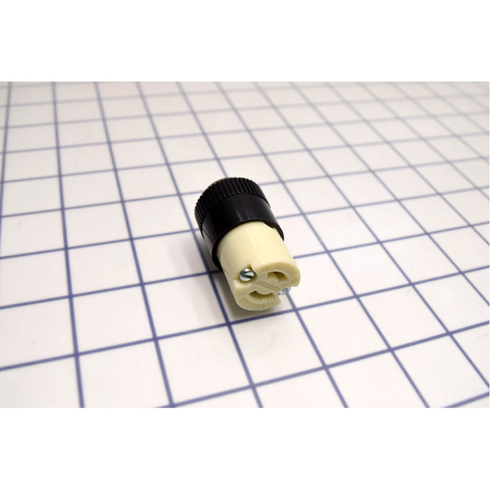 Bryant Locking Connector Midget 15A 125V ML-1R Black And White (7464N)