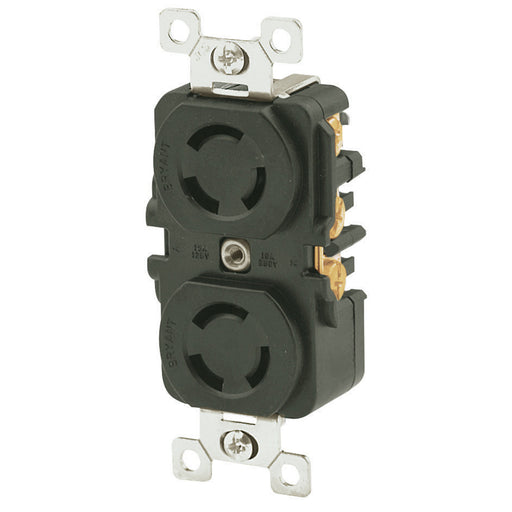 Bryant Locking Duplex Receptacle 2P3W 15A125/10A250V (7580GDR)