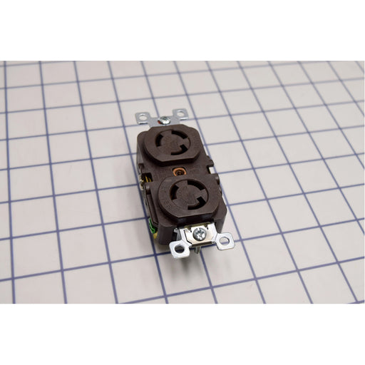 Bryant Locking Duplex Receptacle 15A 125V L5-15R Brown (4700DR)