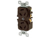 Bryant Locking Duplex Receptacle 15A 250V L6-15R Brown (70615DR)