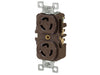 Bryant Locking Duplex Receptacle 15A 277V L7-15R Brown (4750DR)