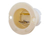Bryant Locking Flanged Inlet Midget 15A 125V ML-1P NM (7466NM)