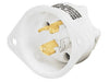 Bryant Locking Flanged Inlet 15A 125V L5-15P White (4716MB)