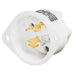 Bryant Locking Flanged Inlet 15A 125V L5-15P White (4716MB)