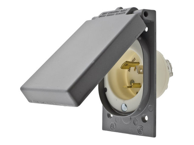 Bryant Locking Flanged Inlet 20A 250V L6-20P Weatherproof (70620MBWP)