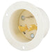 Bryant Locking Flanged Inlet 30A 3PH 600V L13-30P White (71330MB)