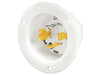Bryant Locking Flanged Inlet 30A 3PH 600V L17-30P White (71730MB)