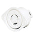 Bryant Locking Flanged Receptacle 15A 250V L6-15R White (70615ER)