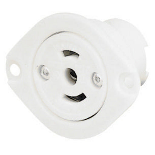 Bryant Locking Flanged Receptacle Midget 15A 125V ML-2R (7596ER)