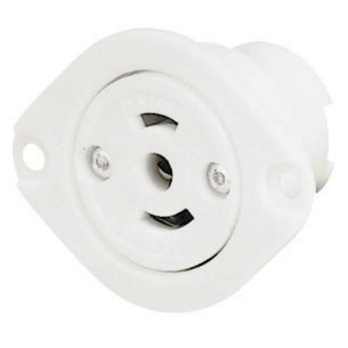 Bryant Locking Flanged Receptacle Midget 15A 125V ML-2R (7596ER)