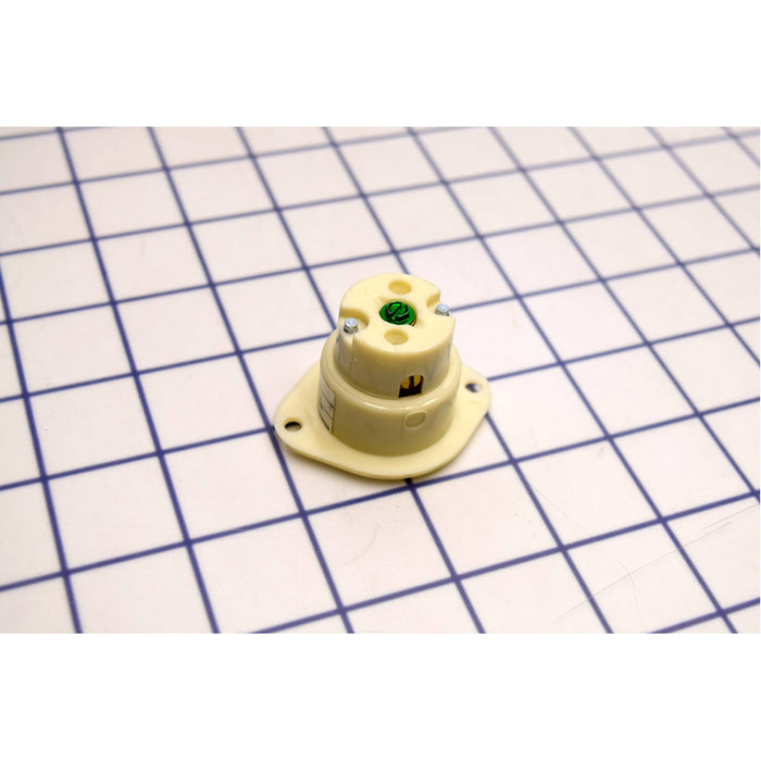 Bryant Locking Flanged Receptacle Midget 15A 125V ML-2R (7596ER)