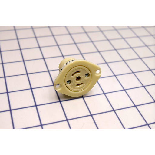 Bryant Locking Flanged Receptacle Midget 15A 125V ML-2R (7596ER)