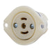 Bryant Locking Flanged Receptacle Midget 15A 125V ML-2R (7596ER)
