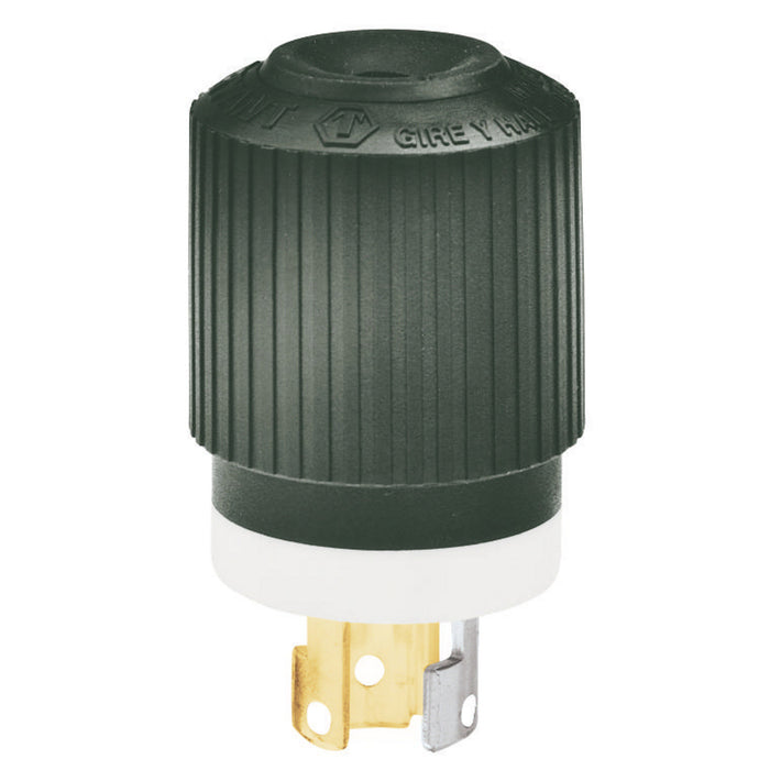Bryant Locking Plug 15A 250V L6-15P Black And White (70615NP)