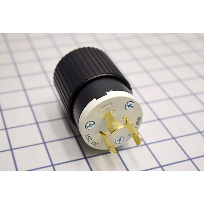Bryant Locking Plug 20A 250V L6-20P Black And White (70620NP)