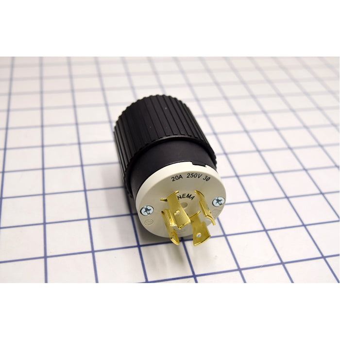 Bryant Locking Plug 20A 3PH 250V L15-20P Black And White (71520NP)