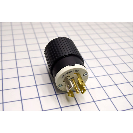 Bryant Locking Plug 30A 120/208V L21-30P Black And White (72130NP)