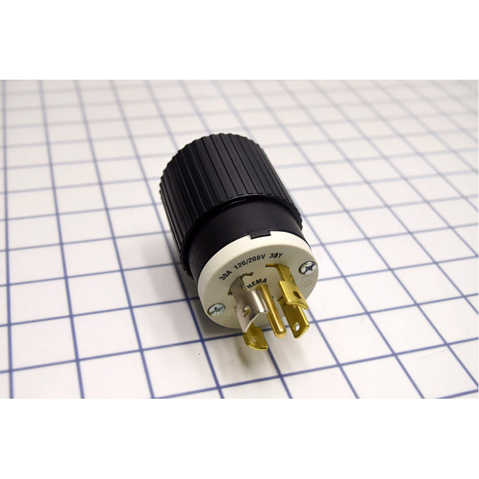 Bryant Locking Plug 30A 120/208V L21-30P Black And White (72130NP)