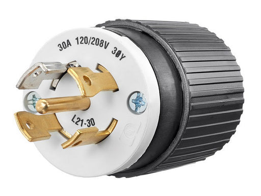 Bryant Locking Plug 30A 120/208V L21-30P Black And White CN (72130NPC)