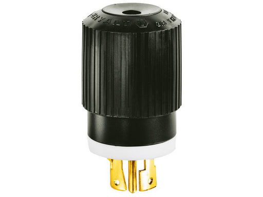 Bryant Locking Plug 30A 277/480V L22-30P Black And White (72230NP)