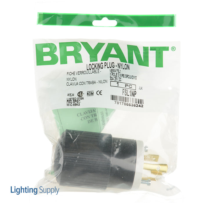 Bryant Locking Plug 30A 28V FSL1P (FSL1NP)