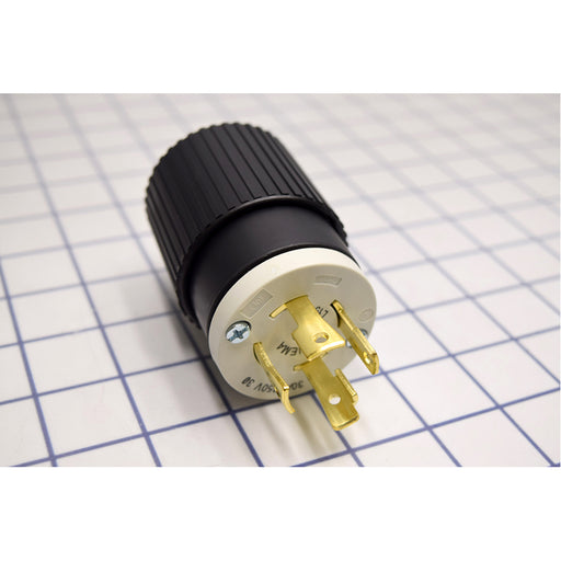 Bryant Locking Plug 30A 3PH 250V L15-30P Black And White (71530NP)