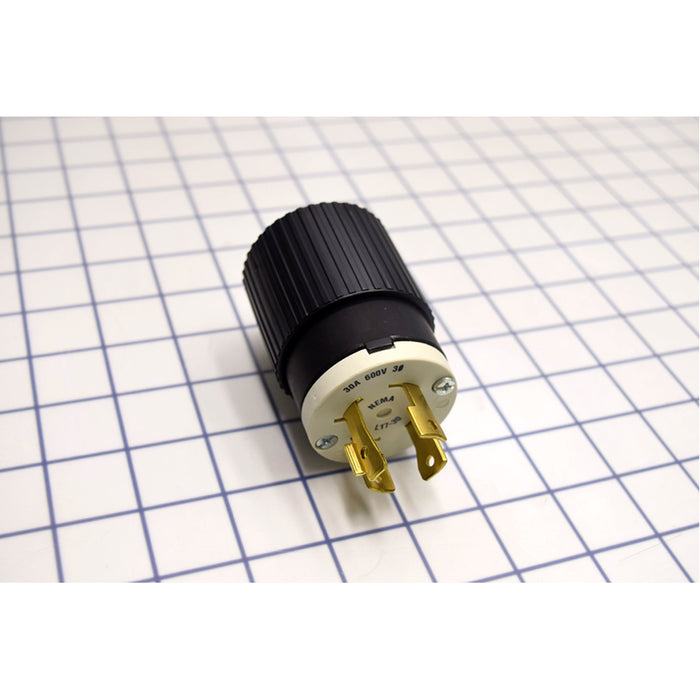 Bryant Locking Plug 30A 3PH 600V L17-30P Black And White (71730NP)