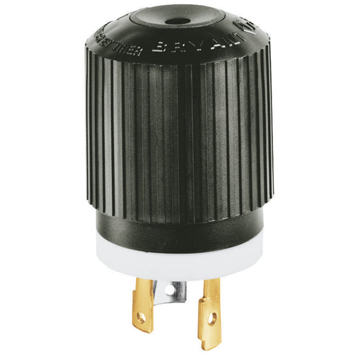 Bryant Locking Plug 30A 480V L8-30P Black And White (70830NP)