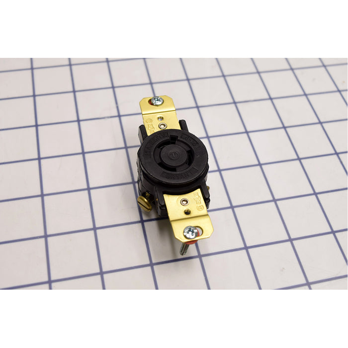 Bryant Locking Receptacle 15A 250V L6-15R Black (70615FR)