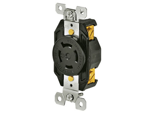 Bryant Locking Receptacle 20A 120/208V L18-20R Black (71820FR)