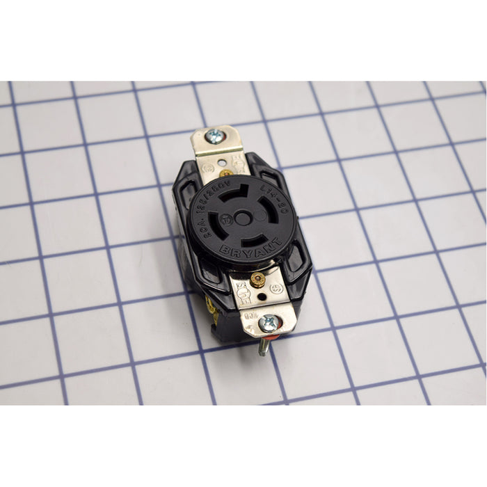Bryant Locking Receptacle 20A 125/250V L14-20R Black (71420FR)