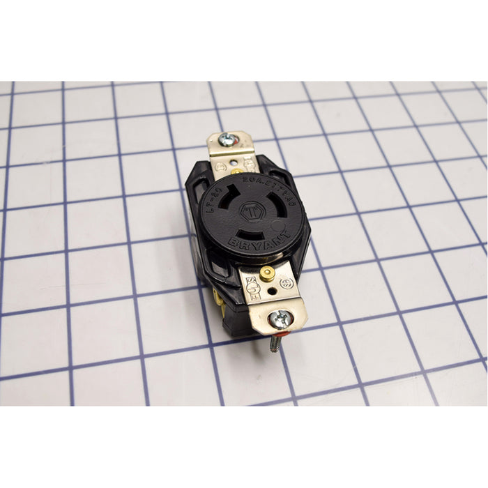 Bryant Locking Receptacle 20A 277V L7-20R Black (70720FR)