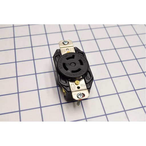 Bryant Locking Receptacle 20A 3PH 250V L15-20R Black (71520FR)