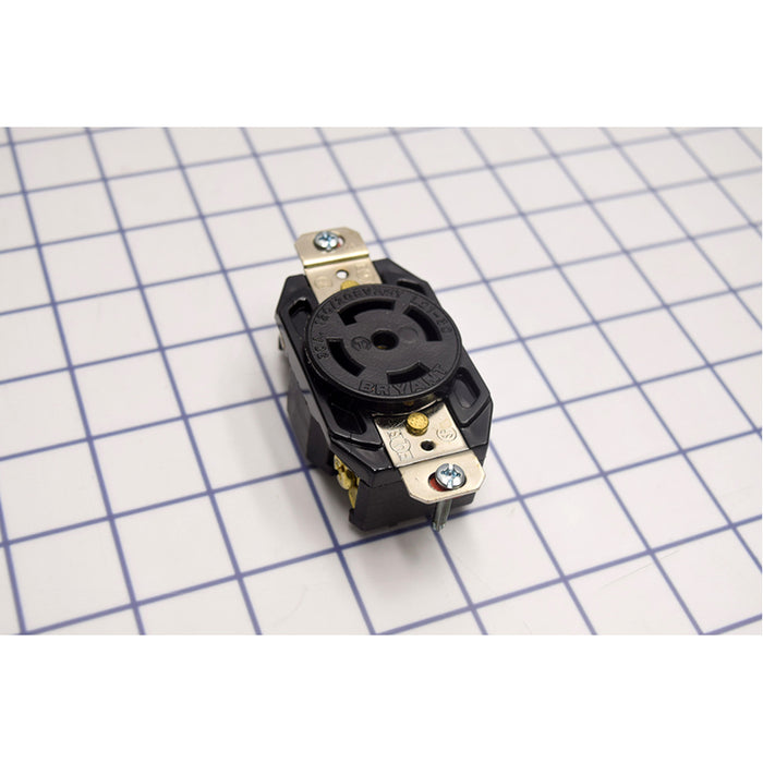Bryant Locking Receptacle 30A 120/208V L21-30R Black (72130FR)
