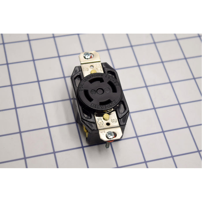 Bryant Locking Receptacle 30A 125/250V L14-30R Black (71430FR)