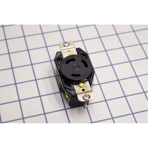 Bryant Locking Receptacle 30A 250V L6-30R Black (70630FR)