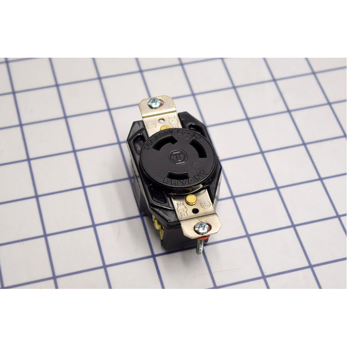 Bryant Locking Receptacle 30A 250V L6-30R Black (70630FR)
