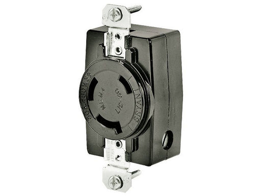 Bryant Locking Receptacle 30A 3PH 480V L12-30R Black (71230FR)